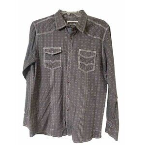 BKE Buckle Vintage Men’s Standard Fit Button Down Shirt Size Large